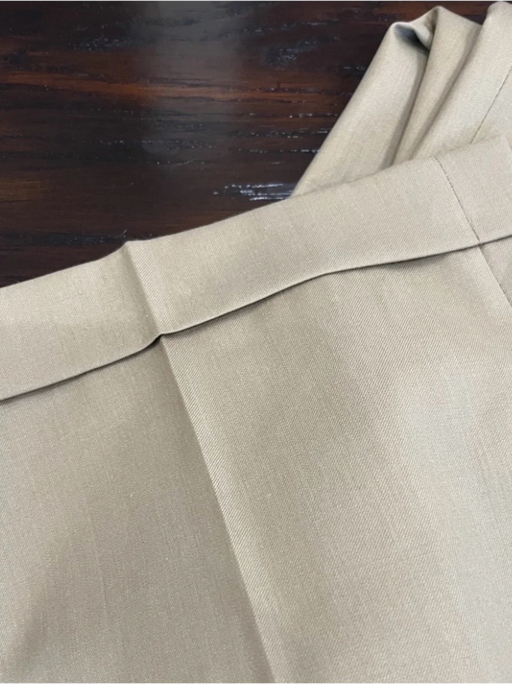 Private Label Men’s Italian Made Super 100s Wool Double Pleated Dress Pants